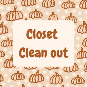closet clean out!